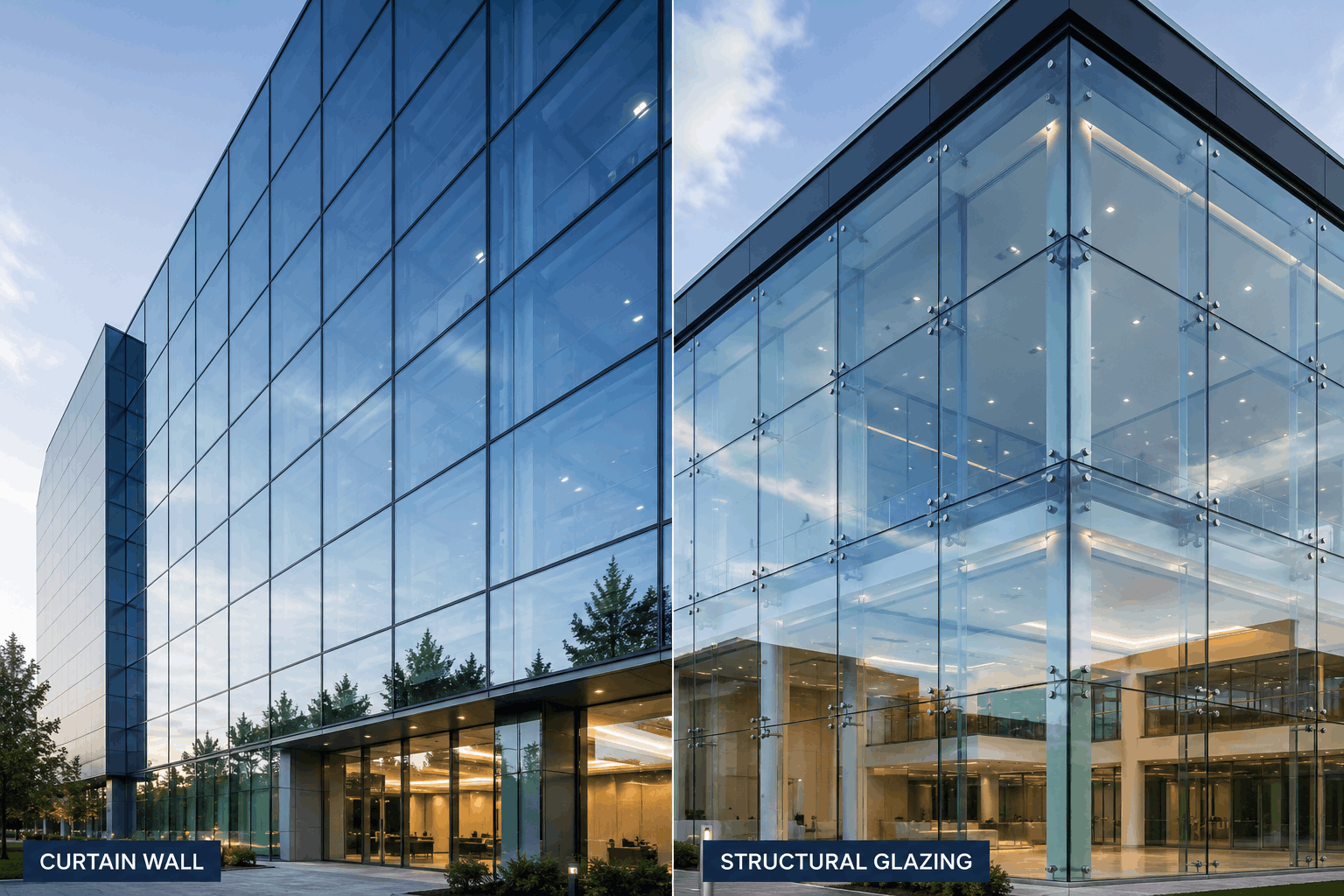 curtain wall and structural glazing